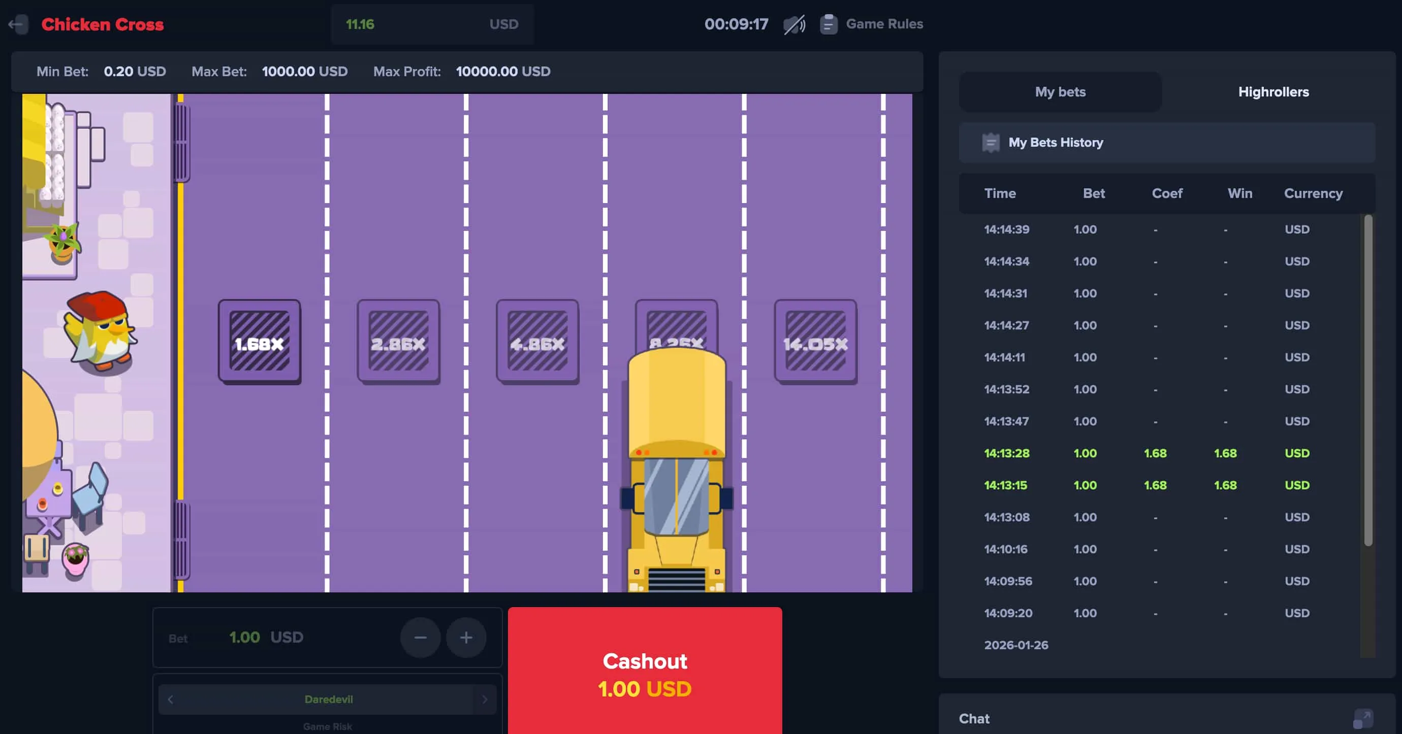 Gratis-Version von Chicken Cross ausprobieren Gratis-Version von Chicken Cross ausprobieren